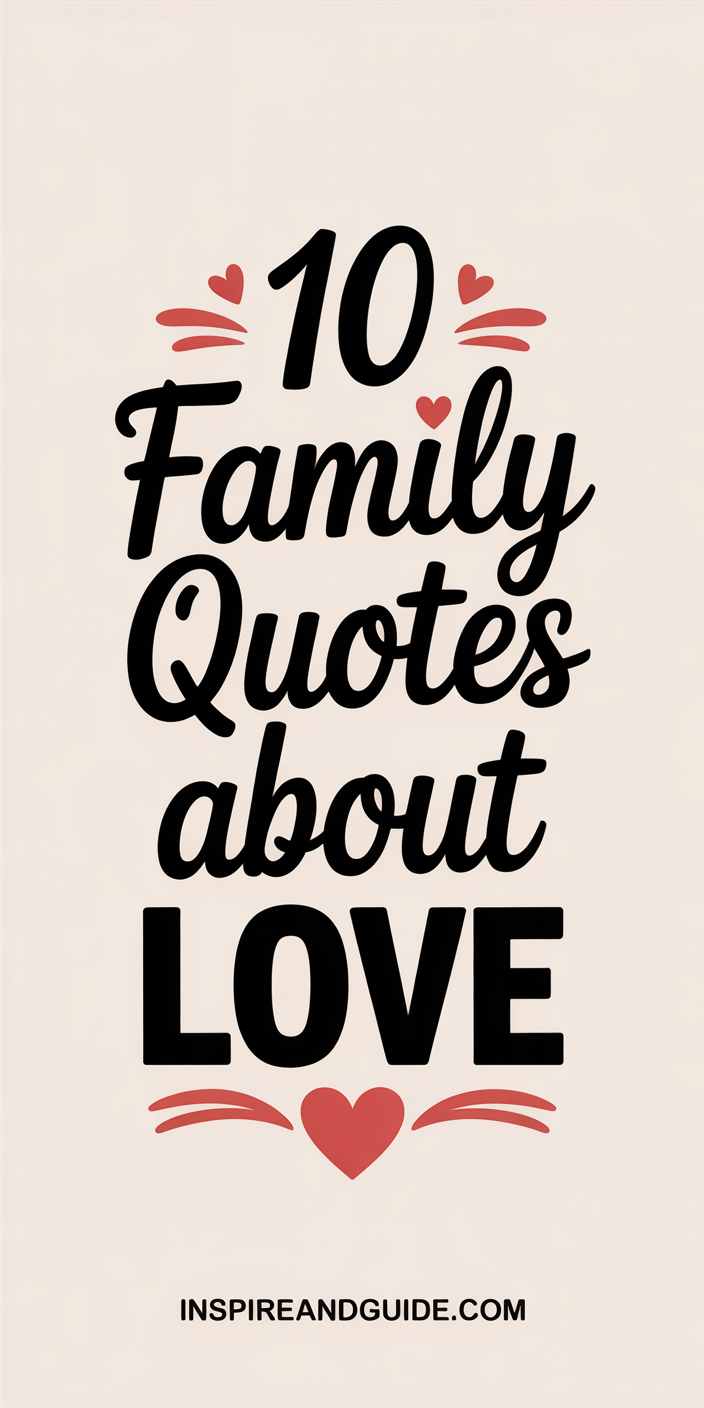 10 Family Quotes About Love