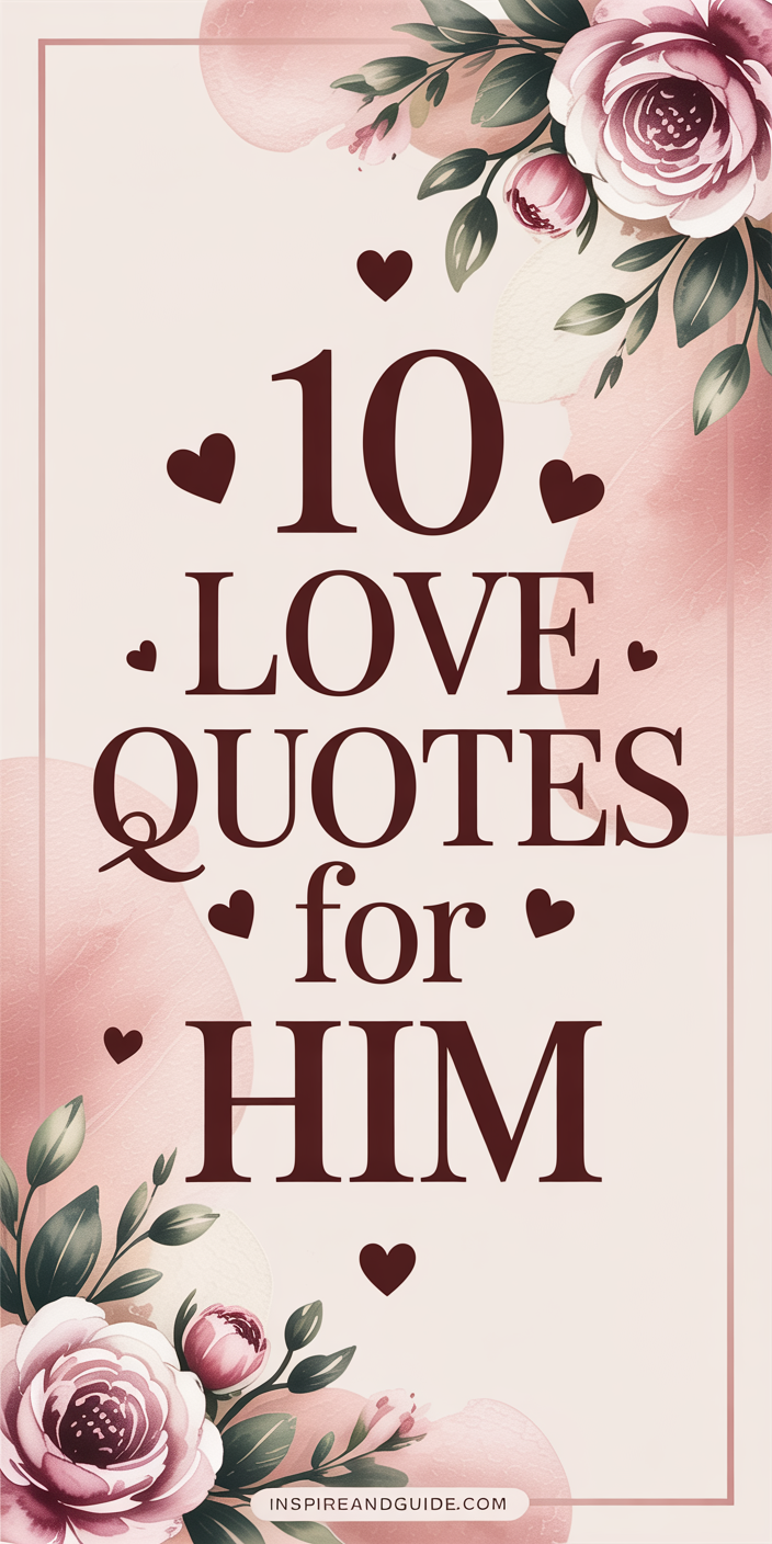 10 Love Quotes for Him