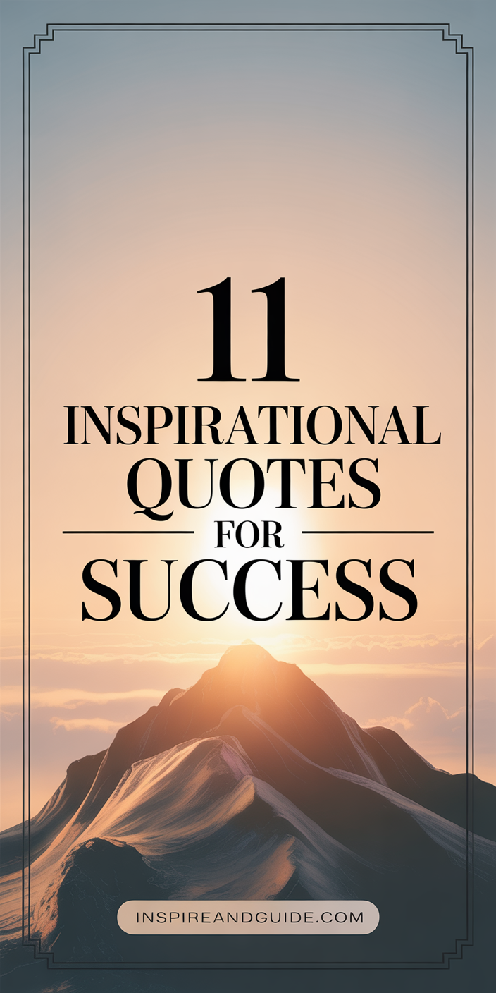 11 Inspirational Quotes for Success