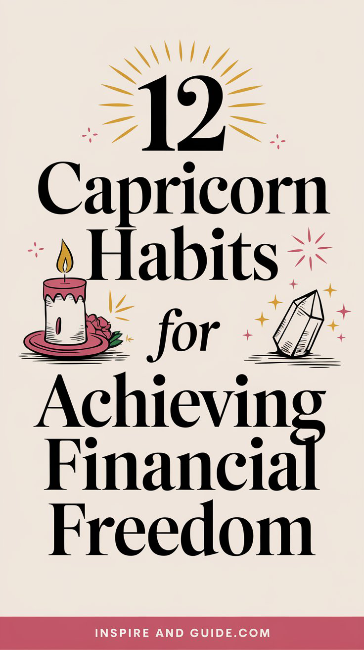 12 Capricorn Habits for Achieving Financial Freedom
