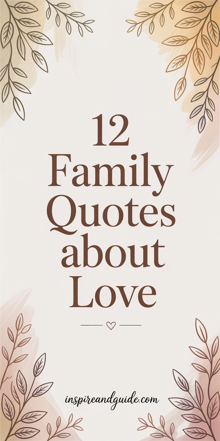 12 Family Quotes About Love