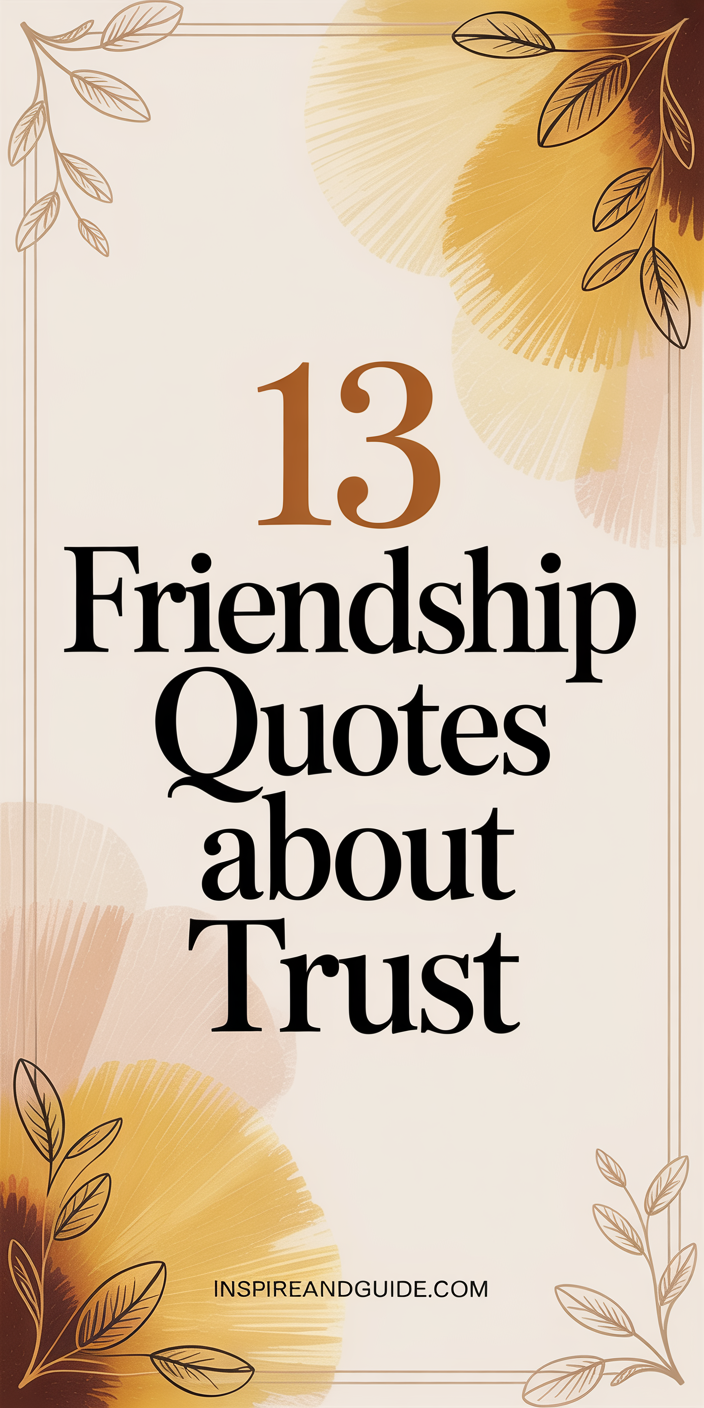 13 Friendship Quotes About Trust