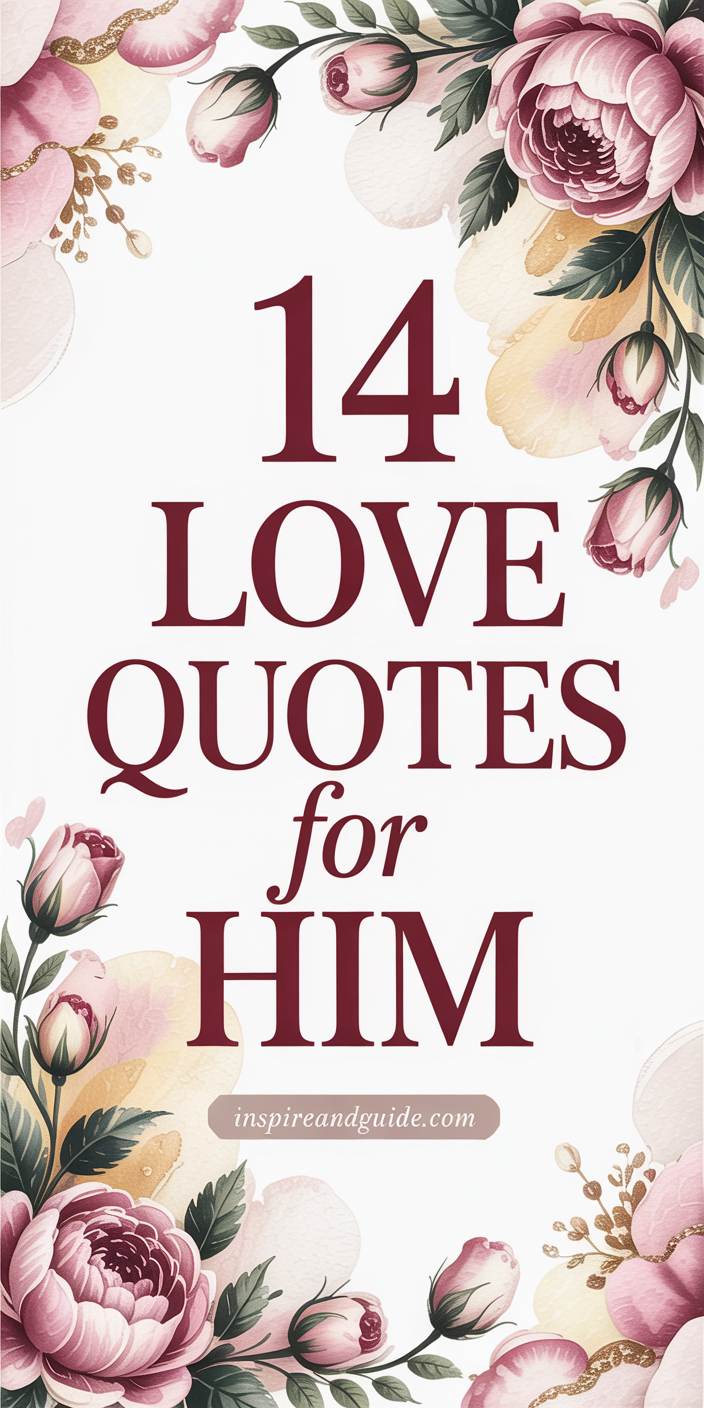 14 Love Quotes for Him