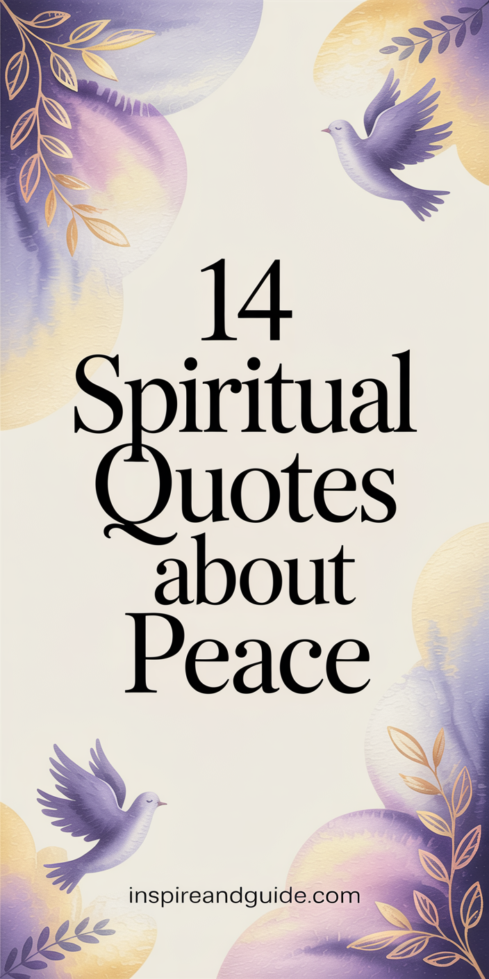 14 Spiritual Quotes About Peace