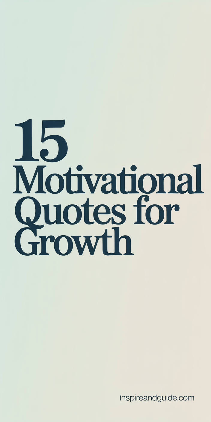15 Motivational Quotes for Growth