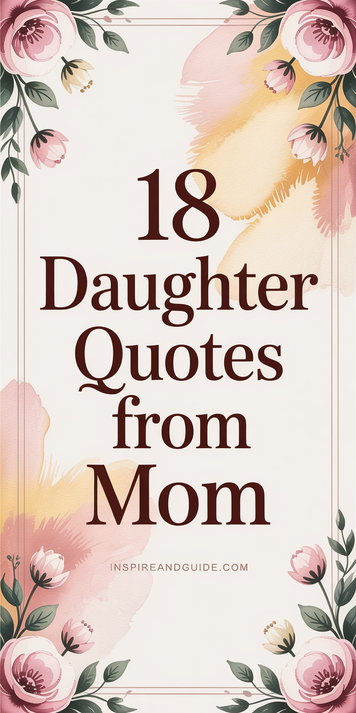 18 Daughter Quotes from Mom 18 Daughter Quotes from Mom