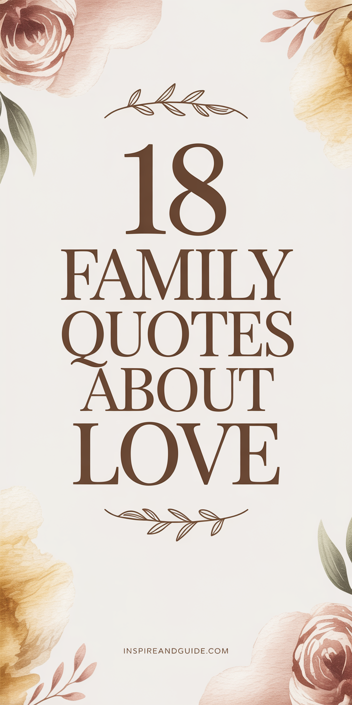 18 Family Quotes About Love