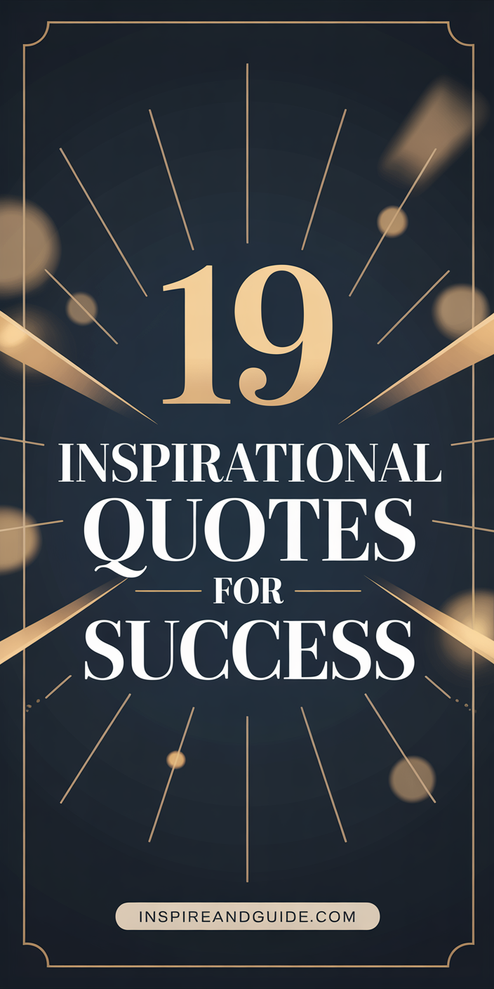 19 Inspirational Quotes for Success