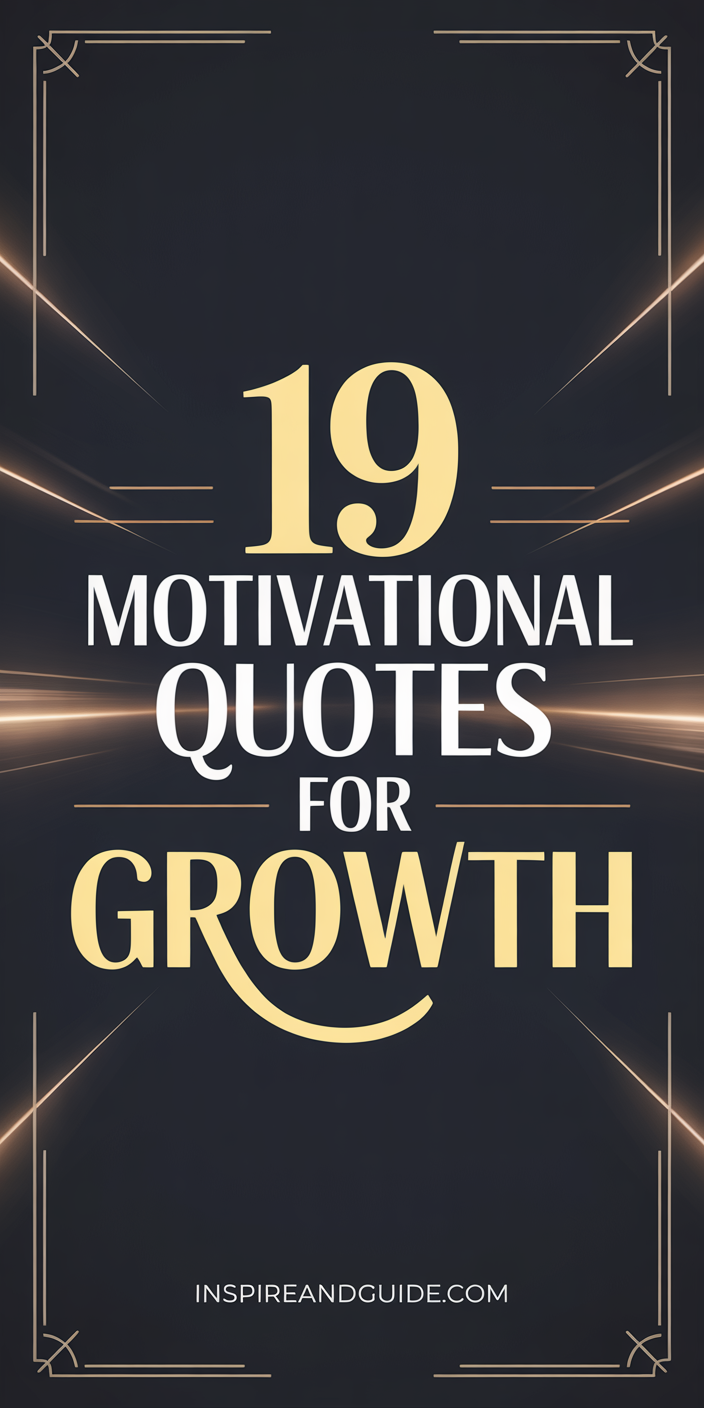 19 Motivational Quotes for Growth