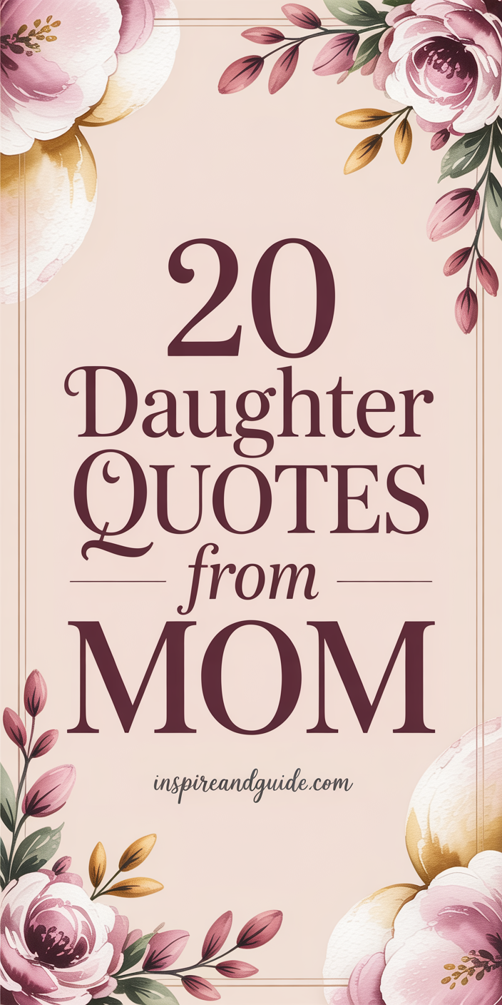 20 Daughter Quotes from Mom 20 Daughter Quotes from Mom