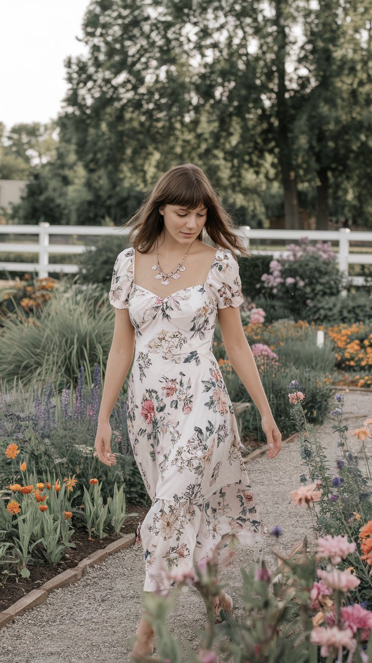 Home Photo of the woman in the garden