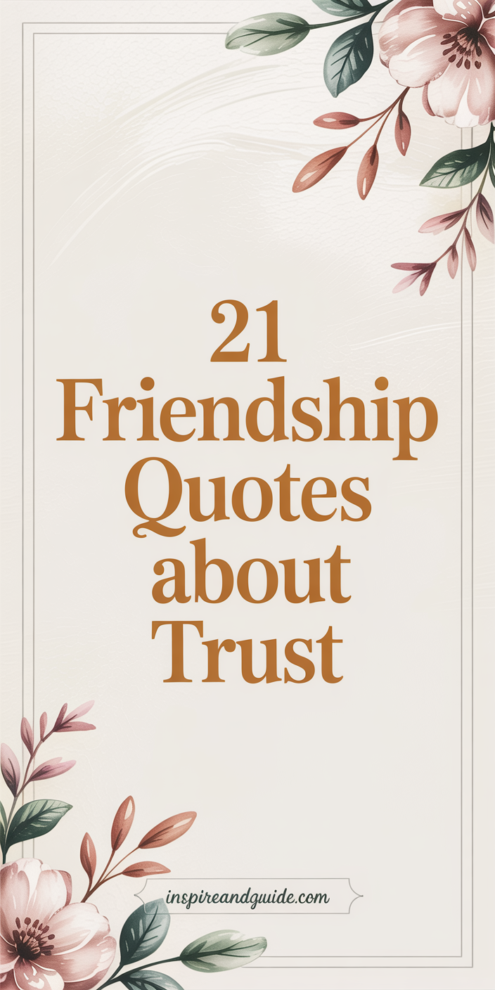 21 Friendship Quotes About Trust