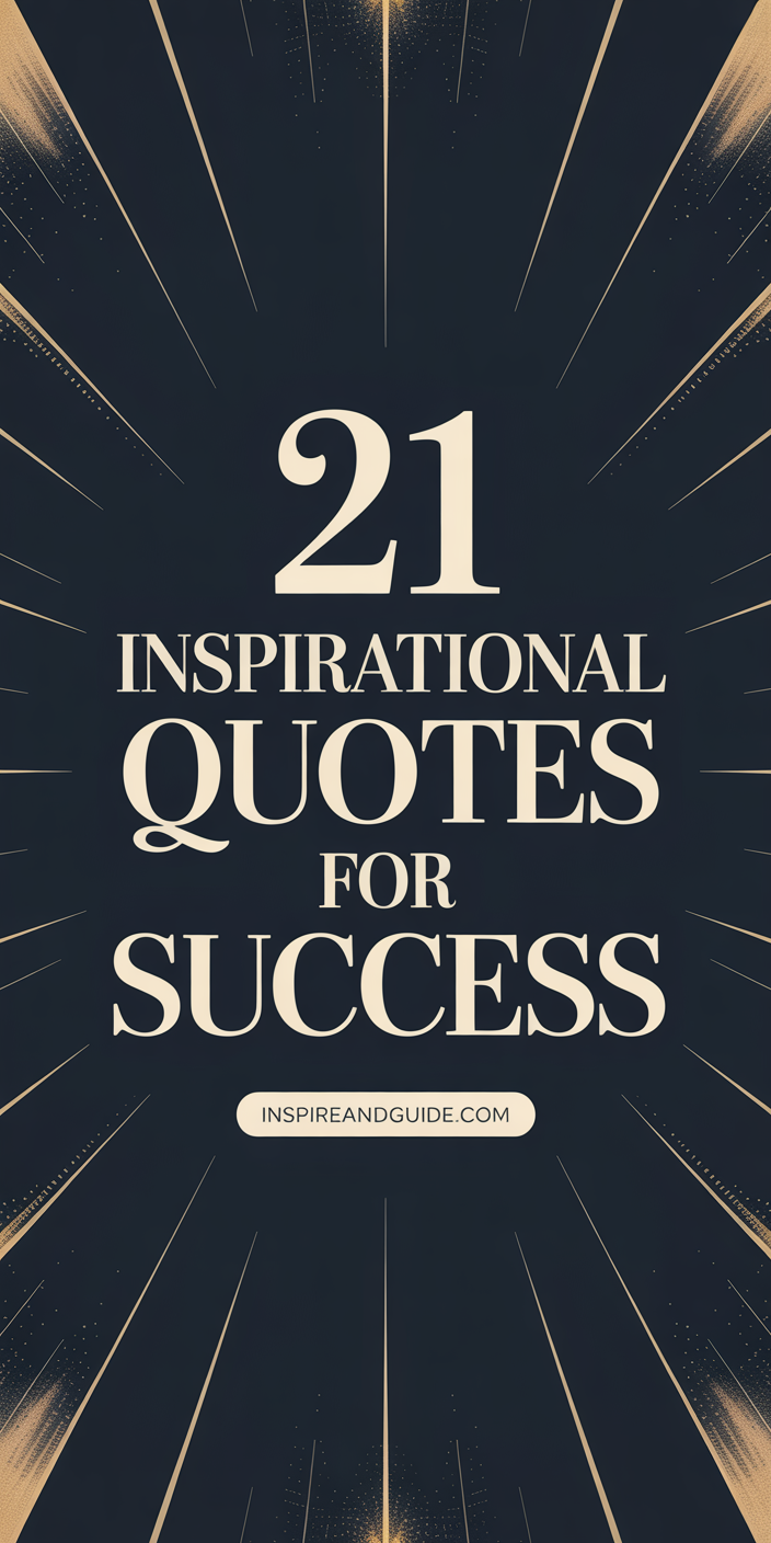 21 Inspirational Quotes for Success