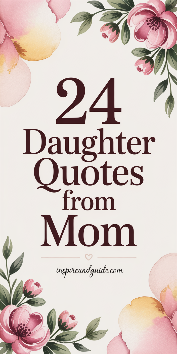 24 Daughter Quotes from Mom
