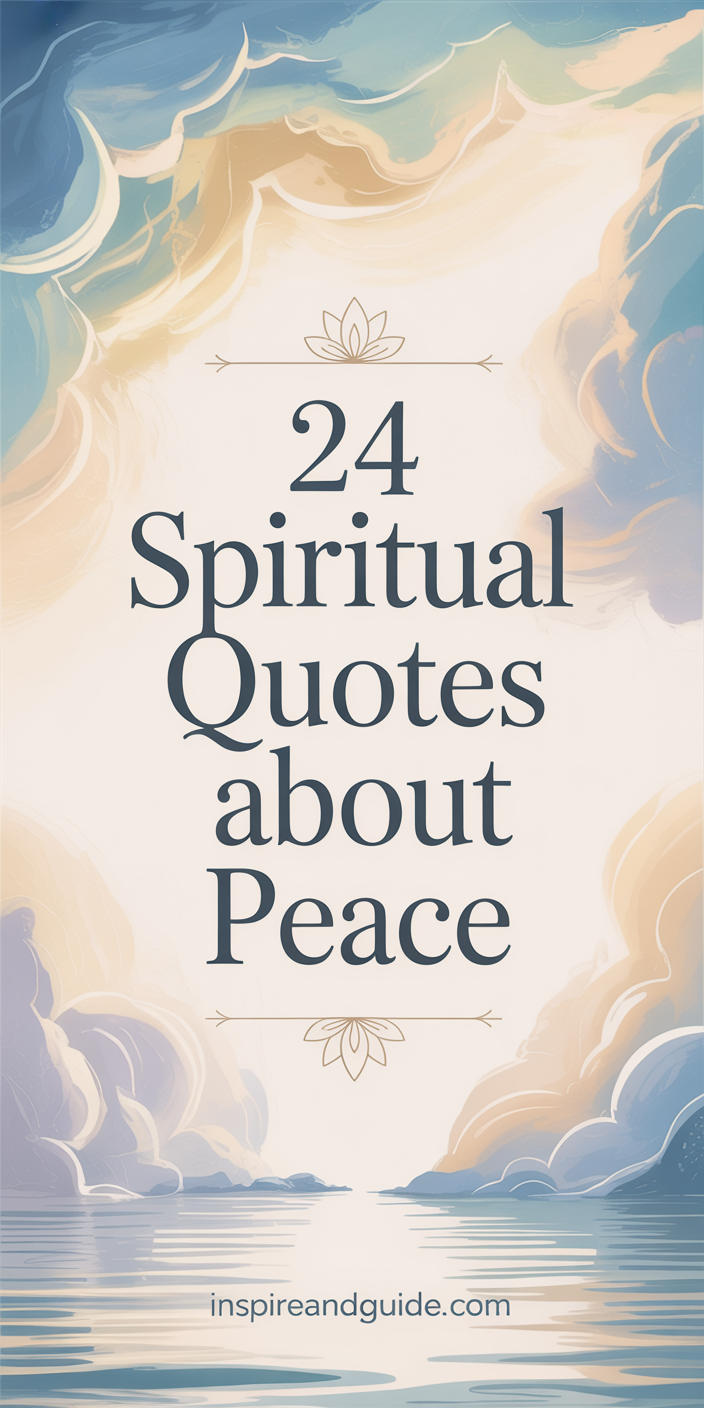 24 Spiritual Quotes About Peace