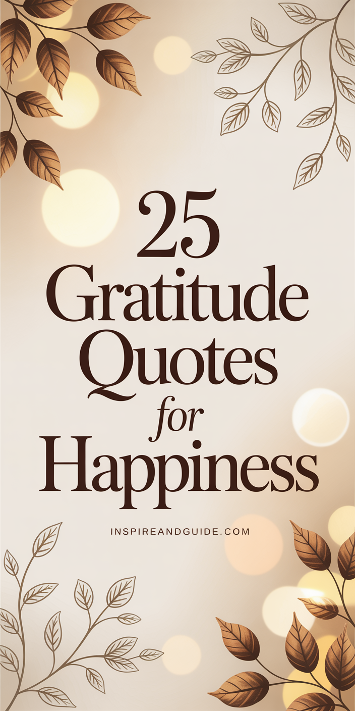 25 Gratitude Quotes for Happiness 25 Gratitude Quotes for Happiness