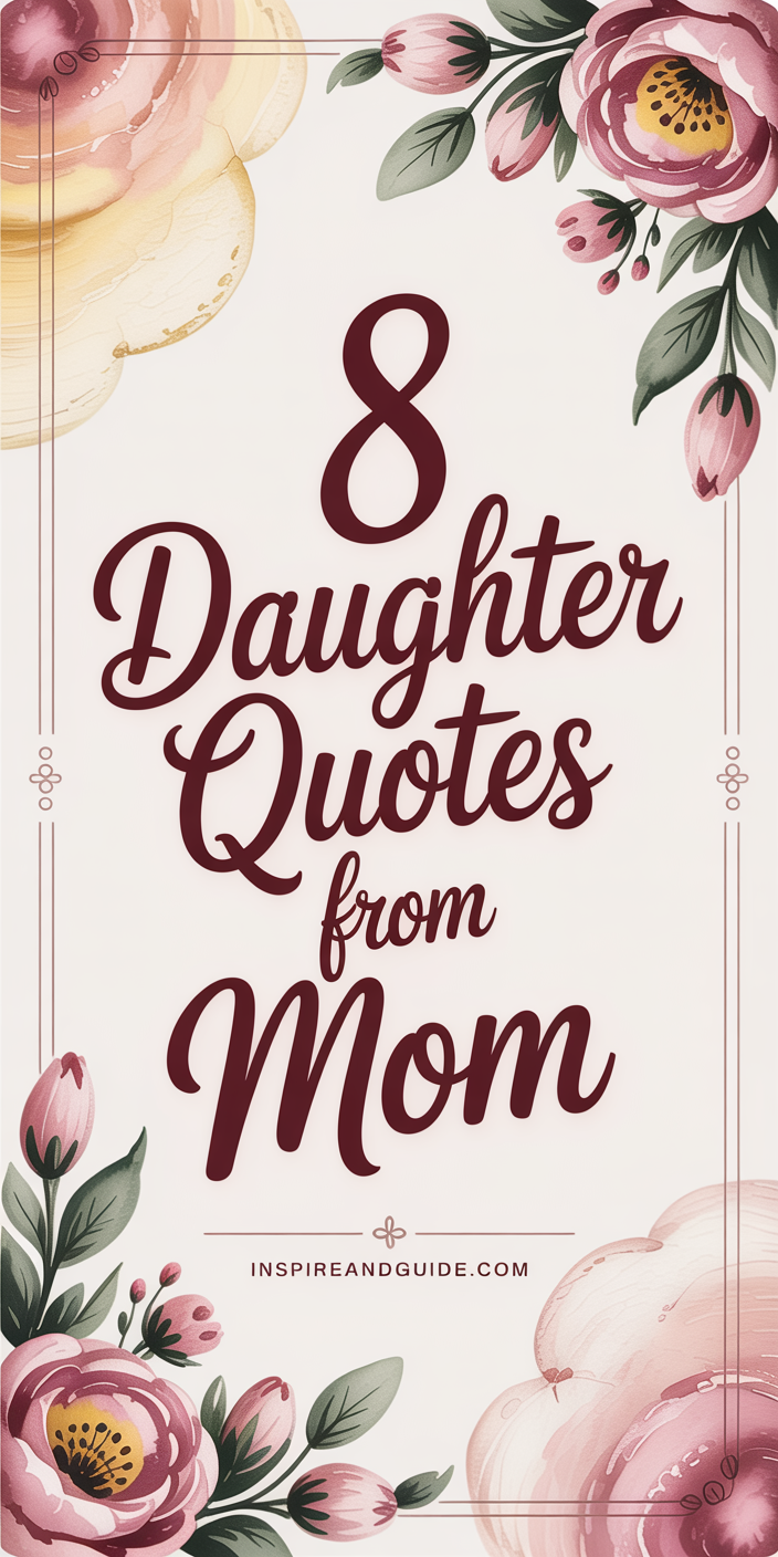8 Daughter Quotes from Mom 8 Daughter Quotes from Mom