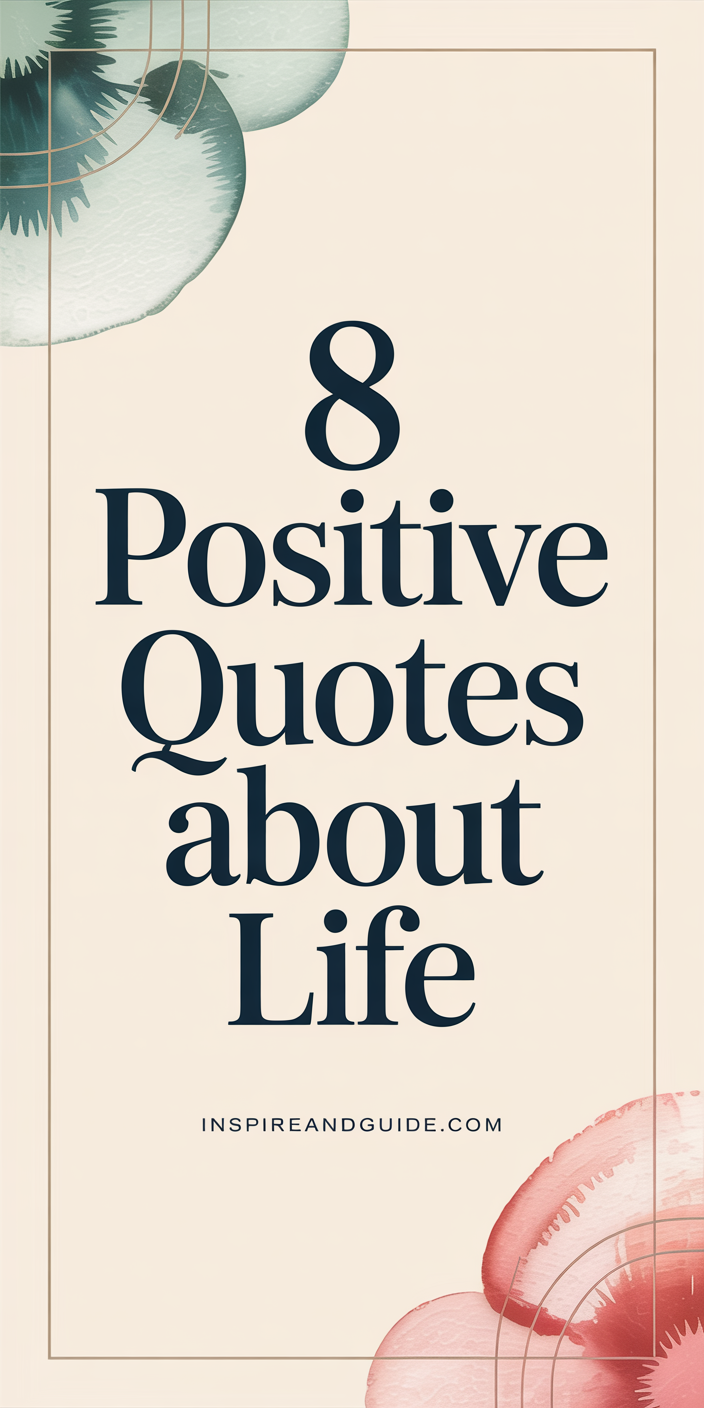 8 Positive Quotes About Life 8 Positive Quotes About Life