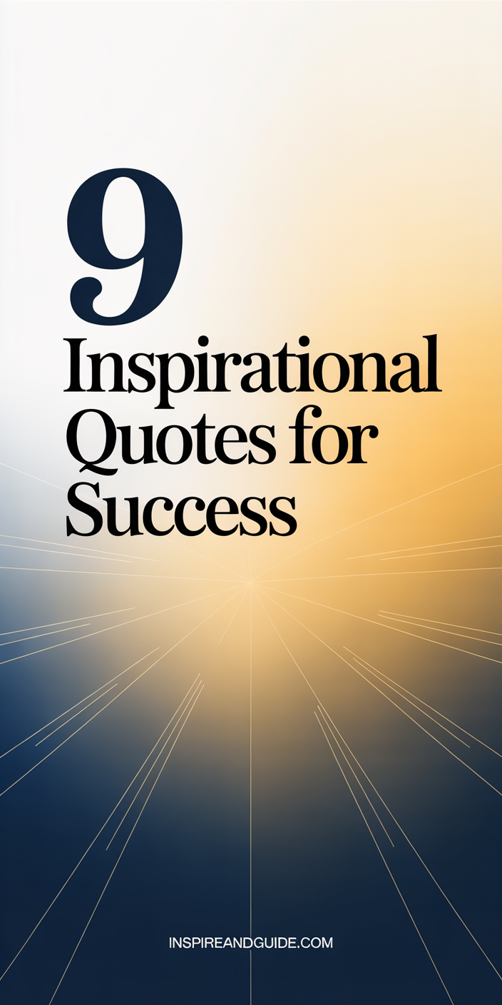 9 Inspirational Quotes for Success