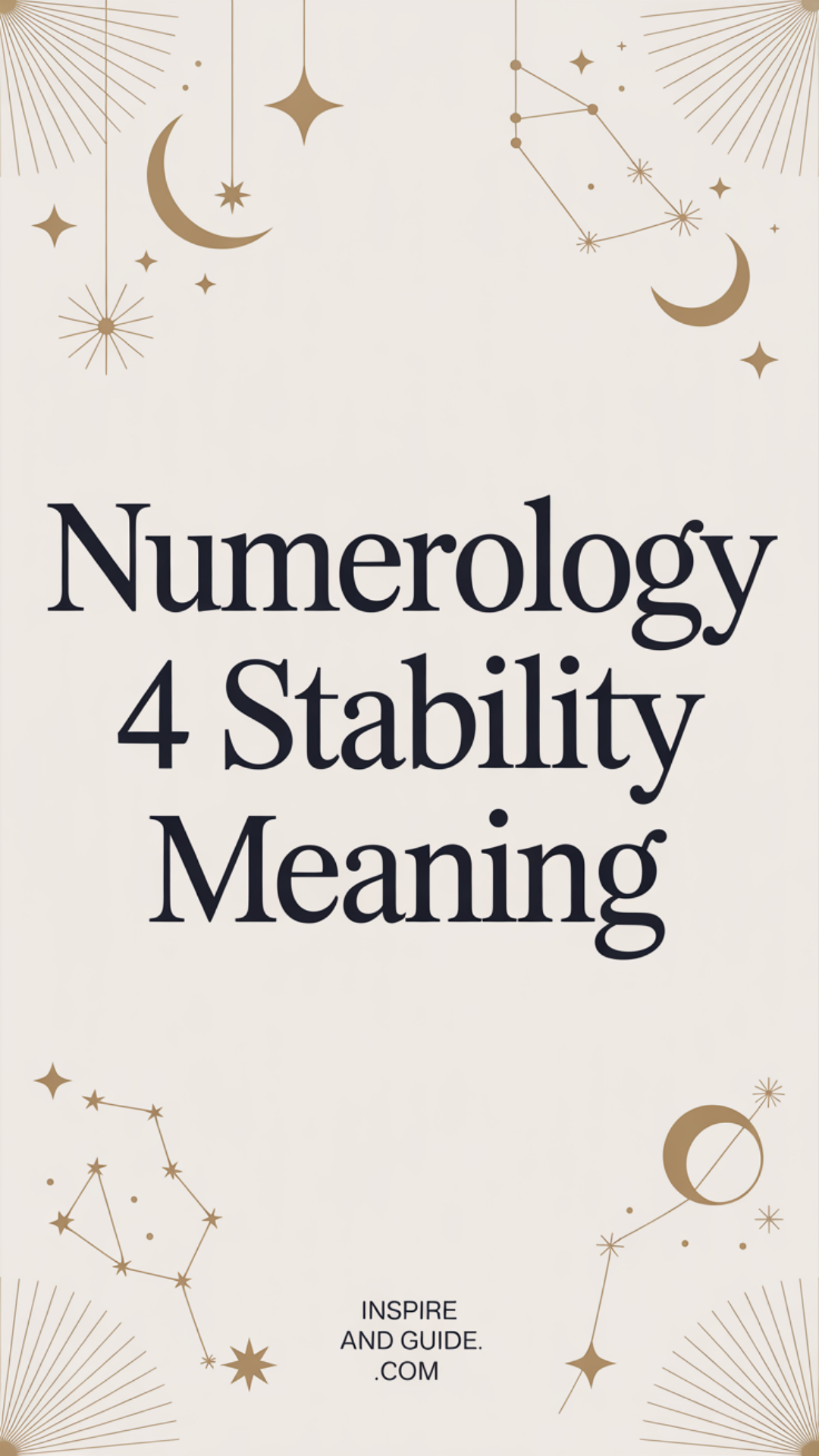 Numerology 4 Stability Meaning